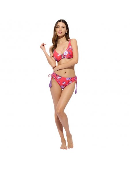 Evody bikini ferretto C + pareo-foulard chiffon