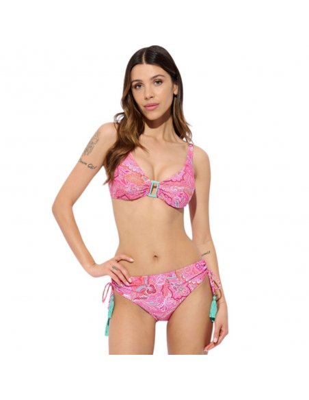 Narciso bikini ferretto C + pareo-foulard chiffon