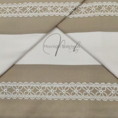 Macramè completo letto cotone matrimoniale
