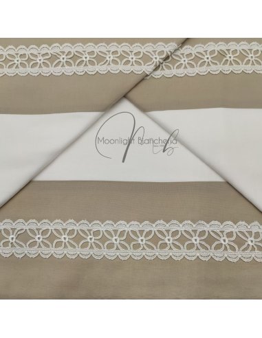 Macramè completo letto cotone matrimoniale