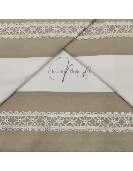 Macramè completo letto cotone matrimoniale