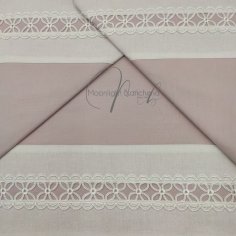 Macramè completo letto puro cotone colorato