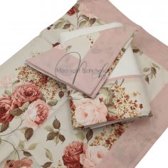 Sanderson completo letto puro cotone bordo stampato