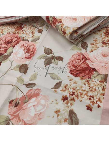 Sanderson completo letto puro cotone bordo stampato