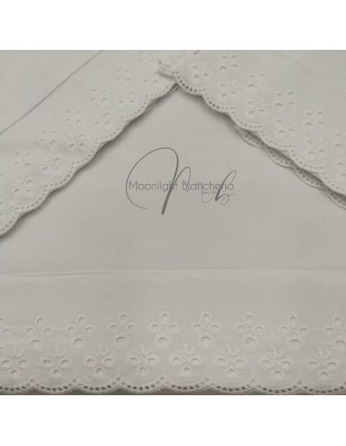 San Gallo completo letto cotone con pizzo