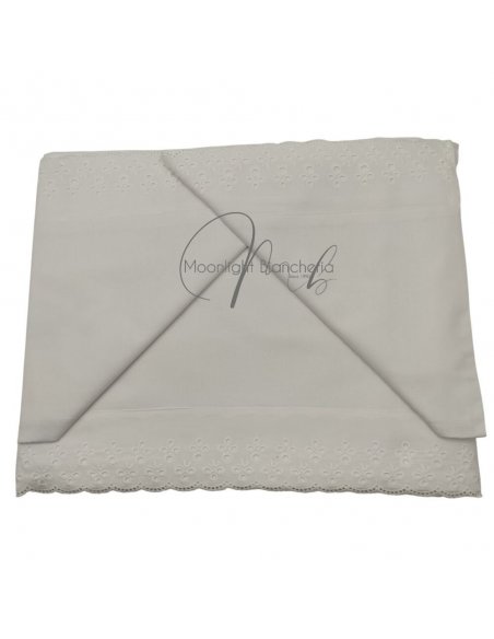 San Gallo completo letto cotone con pizzo