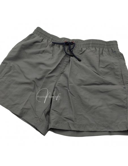 Short mare uomo grigio con laccetti